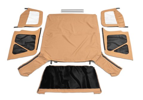 Rampage 1997-2006 Jeep Wrangler(TJ) OEM Replacement Top - Spice Denim thumbnail 2