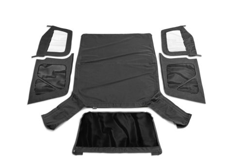Rampage 1997-2006 Jeep Wrangler(TJ) OEM Replacement Top - Black Denim thumbnail 2