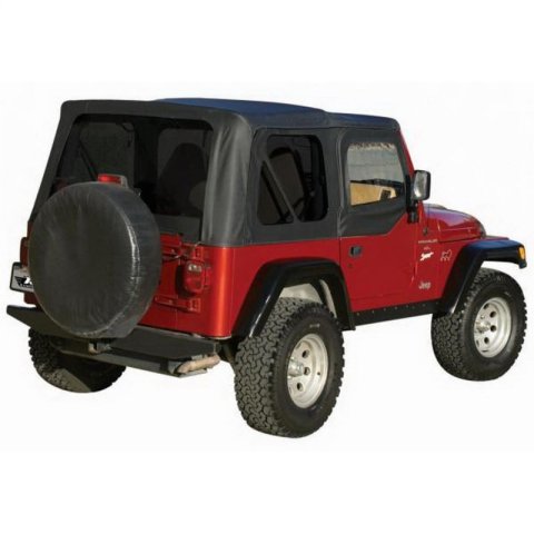 Rampage 1997-2006 Jeep Wrangler(TJ) OEM Replacement Top - Black Denim thumbnail 3
