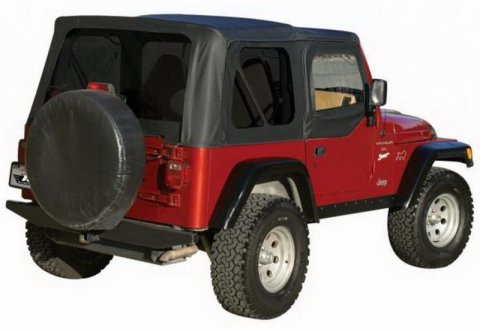 Rampage 1997-2006 Jeep Wrangler(TJ) OEM Replacement Top - Black Denim thumbnail 8