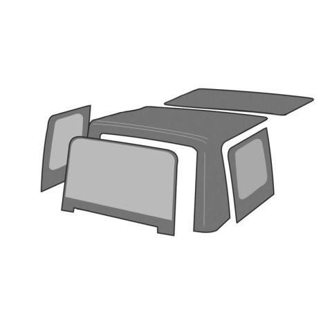 Rampage 1997-2006 Jeep Wrangler(TJ) OEM Replacement Top - Black Diamond thumbnail 1