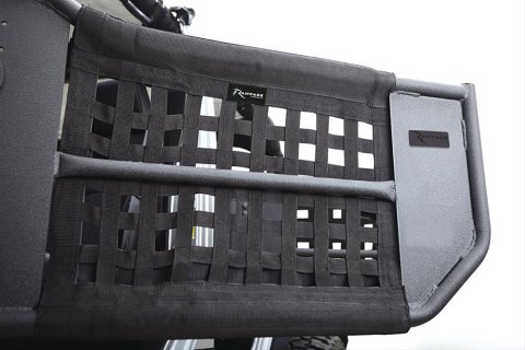 Rampage 2007-2018 Jeep Wrangler(JK) 2-Door Tube Doors With Netting - Black thumbnail 3