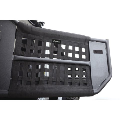 Rampage 2007-2018 Jeep Wrangler(JK) 2-Door Tube Doors With Netting - Black thumbnail 6