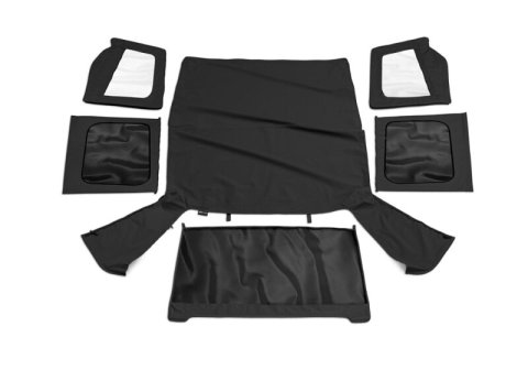 Rampage 1988-1995 Jeep Wrangler(YJ) OEM Replacement Top - Black Denim thumbnail 2
