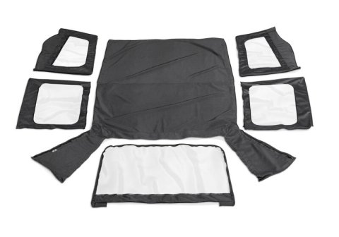 Rampage 1988-1995 Jeep Wrangler(YJ) OEM Replacement Top - Black Denim thumbnail 2