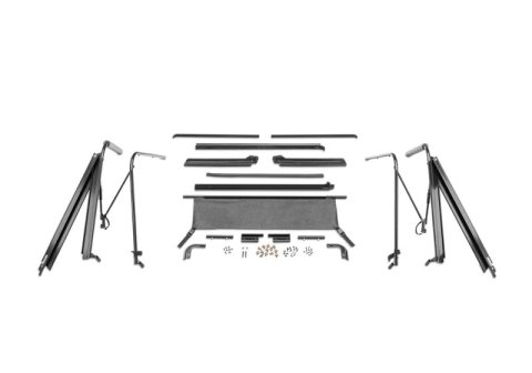 Rampage 1987-1995 Jeep Wrangler(YJ) Soft Top Hardware - Black thumbnail 2