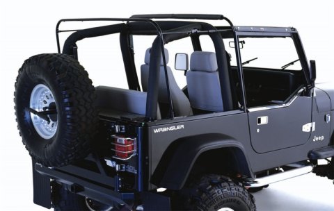 Rampage 1987-1995 Jeep Wrangler(YJ) Soft Top Hardware - Black thumbnail 3