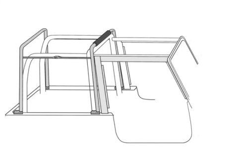 Rampage 1987-1995 Jeep Wrangler(YJ) Soft Top Hardware - Black thumbnail 6