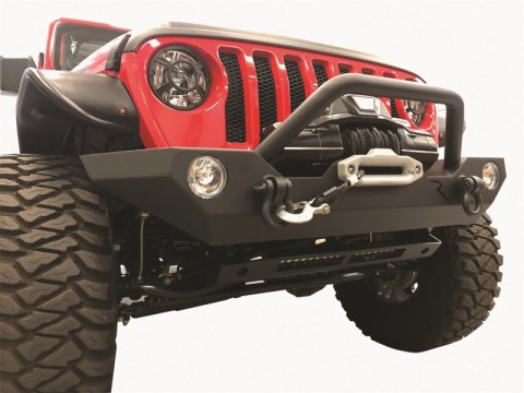 Rampage 07-22 Jeep Wrangler JL/JK & 20-22 Gladiator JT Rock Rage Front Bumper - Black thumbnail 3
