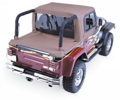 Rampage 1992-1995 Jeep Wrangler(YJ) Cab Soft Top And Tonneau Cover - Spice Denim thumbnail 2