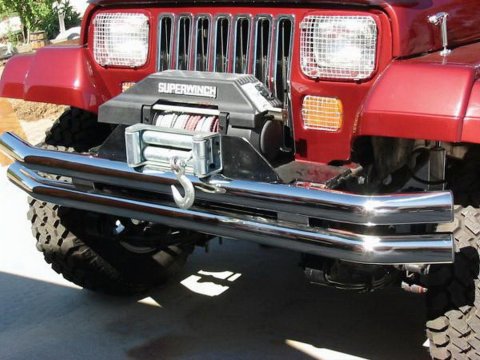 Rampage 1976-1983 Jeep CJ5 Double Tube Bumper - Stainless thumbnail 1
