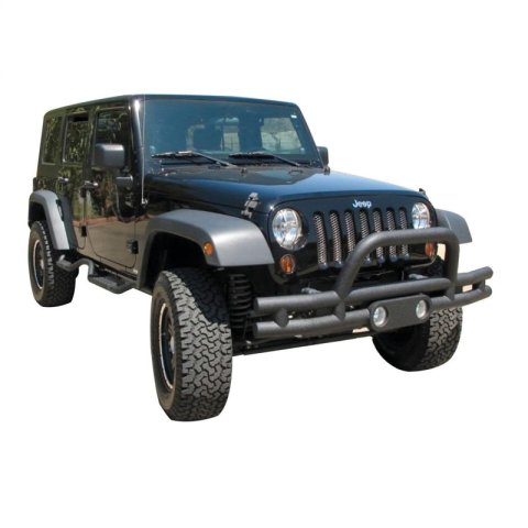 Rampage 2007-2018 Jeep Wrangler(JK) Double Tube Bumper Front - Black thumbnail 1
