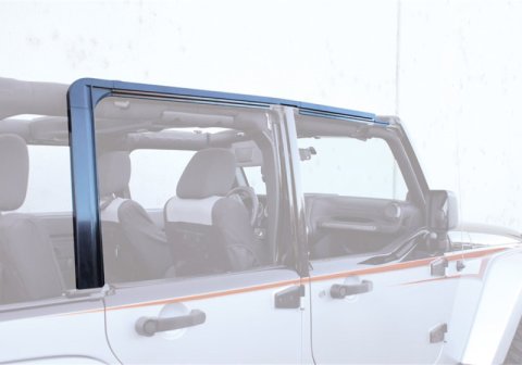 Rampage 2007-2018 Jeep Wrangler(JK) Unlimited Door Surround Kit - Black thumbnail 2