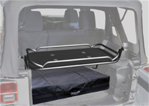 Rampage 2007-2018 Jeep Wrangler(JK) Rear Sport Rack - Black thumbnail 3