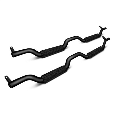 Rampage 2007-2018 Jeep Wrangler(JK) Unlimited Side Bar Drop Step Slimline - Black thumbnail 1