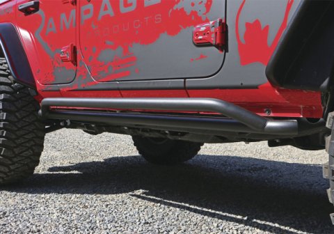 Rampage 2018-2019 Jeep Wrangler(JL) Unlimited Sport S 4-Door Rail Slide Step - Black thumbnail 2