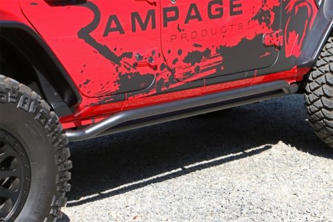 Rampage 2018-2019 Jeep Wrangler(JL) Unlimited Sport S 4-Door Rail Slide Step - Black thumbnail 5