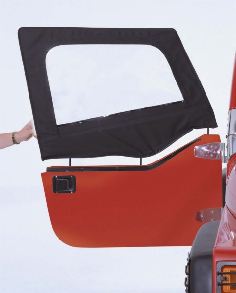 Rampage 1997-2006 Jeep Wrangler(TJ) Door Skins - Black Denim thumbnail 1