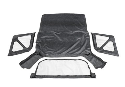 Rampage 1995-1998 Geo Tracker Soft Top OEM Replacement - Black Denim thumbnail 2
