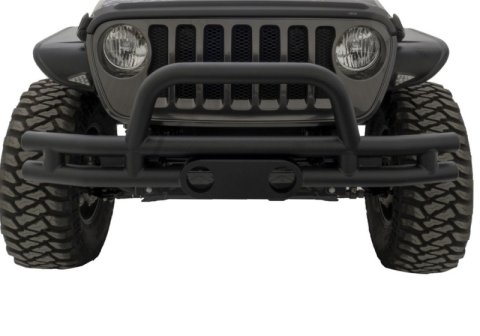 Rampage 2007-2018 Jeep Wrangler(JK) Double Tube Bumper Front - Black thumbnail 4