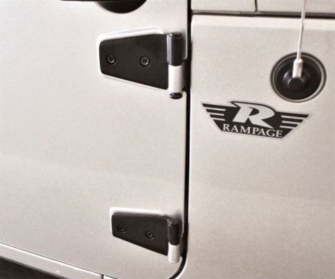Rampage 2007-2018 Jeep Wrangler(JK) Door Hinges - Black thumbnail 3