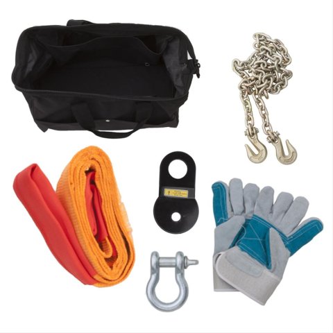 Rampage 1955-2019 Universal Recovery Winch Accessory Kit - Black thumbnail 1