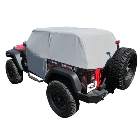 Rampage 2007-2018 Jeep Wrangler(JK) Cab Cover With Door Flaps - Grey thumbnail 1