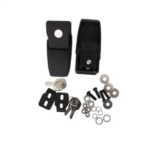 Rampage 2018-2019 Jeep Wrangler(JL) Sport 2-Door Locking Hood Catches - Black thumbnail 1