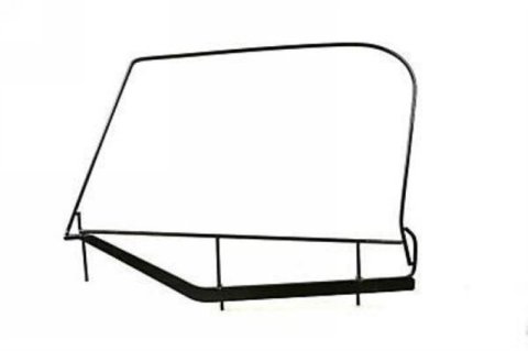 Rampage 1997-2006 Jeep Wrangler(TJ) Window Frame Only - Black thumbnail 2