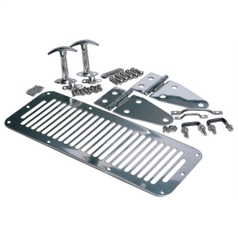 Rampage 1978-1983 Jeep CJ5 Hood Set - Stainless thumbnail 1