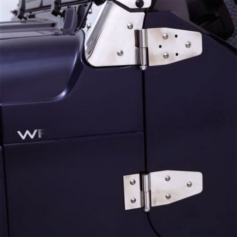 Rampage 1987-1995 Jeep Wrangler(YJ) Door Hinges - Stainless thumbnail 1