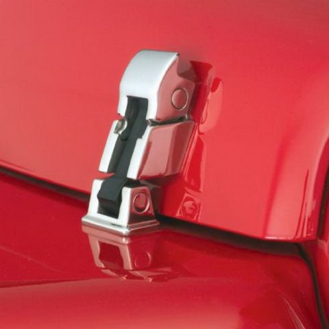 Rampage 1997-2006 Jeep Wrangler(TJ) Hood Catch - Stainless thumbnail 1