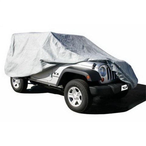 Rampage 2007-2018 Jeep Wrangler(JK) Unlimited Car Cover - Grey thumbnail 2