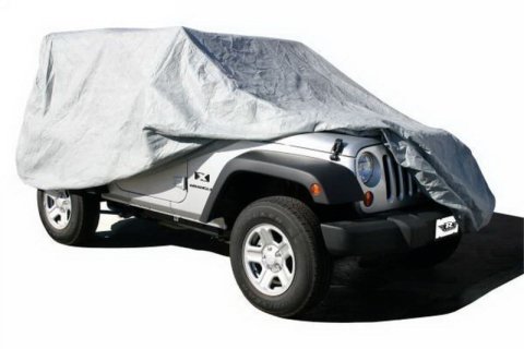 Rampage 2007-2018 Jeep Wrangler(JK) Unlimited Car Cover - Grey thumbnail 3