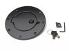 Rampage 1997-2006 Jeep Wrangler(TJ) Billet Style Gas Cover - Black thumbnail 3