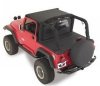 Rampage 1992-1995 Jeep Wrangler(YJ) Tonneau Cover - Black Denim thumbnail 3