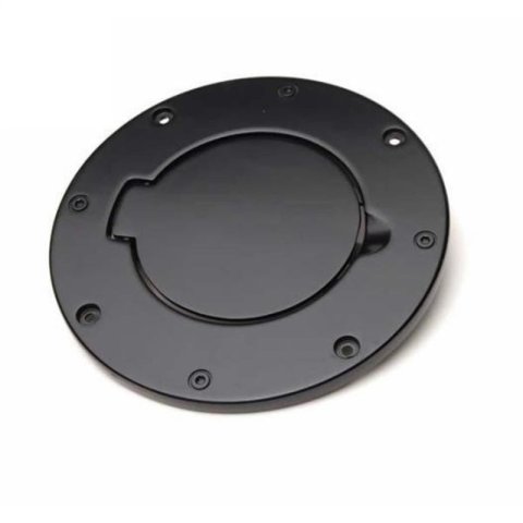 Rampage 1997-2006 Jeep Wrangler(TJ) Billet Style Gas Cover - Black thumbnail 1