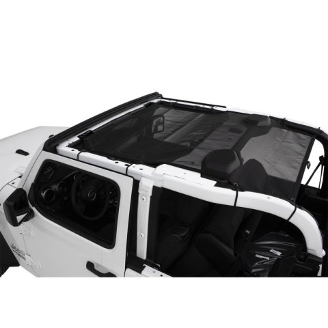 Rampage 2018-2019 Jeep Wrangler(JL) Sport 2-Door Mesh Shade Top - Black thumbnail 2