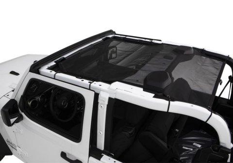 Rampage 2018-2019 Jeep Wrangler(JL) Sport 2-Door Mesh Shade Top - Black thumbnail 3