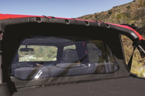 Rampage 2018-2019 Jeep Wrangler(JL) Unlimited Sport 4-Door Wind Breaker - Black thumbnail 2