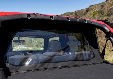 Rampage 2018-2019 Jeep Wrangler(JL) Unlimited Sport 4-Door Wind Breaker - Black thumbnail 6