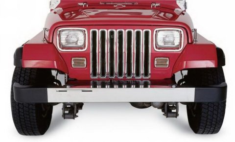 Rampage 1997-2006 Jeep Wrangler(TJ) Grille Inserts - Chrome thumbnail 2