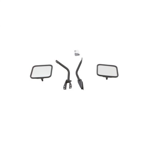 Rampage 1955-1983 Jeep CJ5 Side Mirrors - Black thumbnail 1