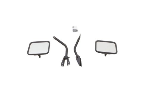Rampage 1955-1983 Jeep CJ5 Side Mirrors - Black thumbnail 2