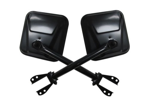 Rampage 1955-1983 Jeep CJ5 Side Mirrors - Black thumbnail 4