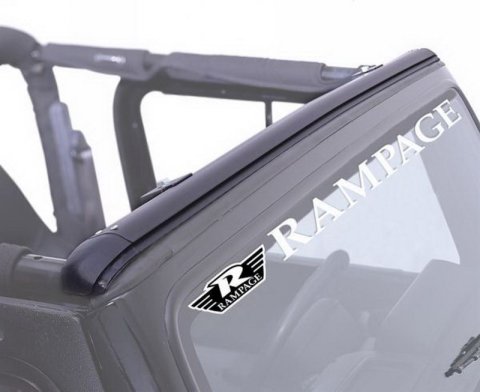 Rampage 1997-2006 Jeep Wrangler(TJ) Windshield Channel - Black thumbnail 4