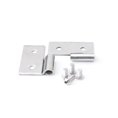 Rampage 1976-1983 Jeep CJ5 Lower Door Hinges - Stainless thumbnail 1