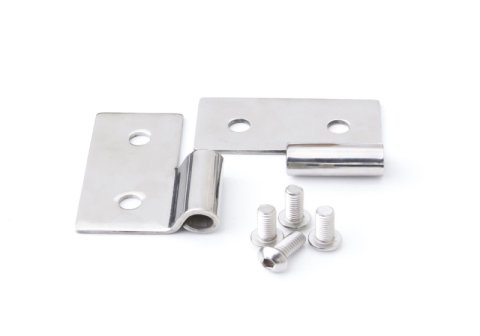 Rampage 1976-1983 Jeep CJ5 Lower Door Hinges - Stainless thumbnail 2