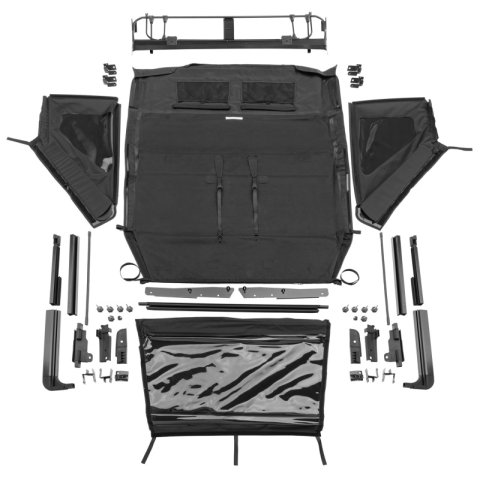 Rampage 2018-2021 Jeep Wrangler JL 4-Door Trailview Fastback - Black Diamond thumbnail 1