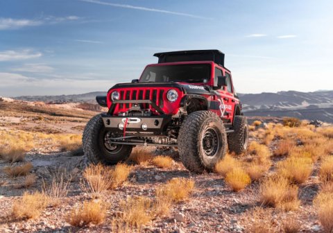 Rampage 2018-2021 Jeep Wrangler JL 4-Door Trailview Fastback - Black Diamond thumbnail 5